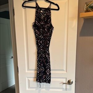 Banana Republic Blue Pink Halter Dress